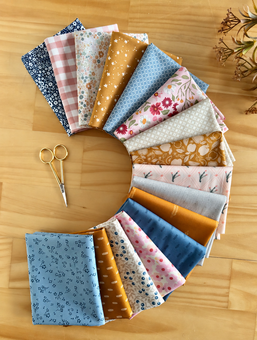 Torrens Creek Cotton Fabric Bundle - 16 Fat Quarters - product view 3