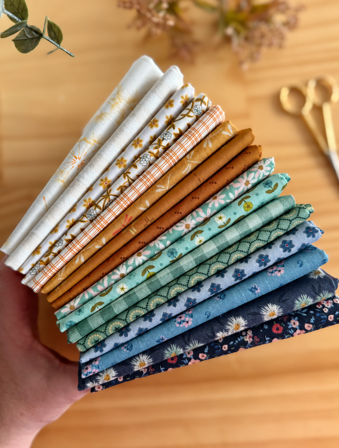 Amby Cotton Fabric Bundle - 16 Fat Quarters - product view 5
