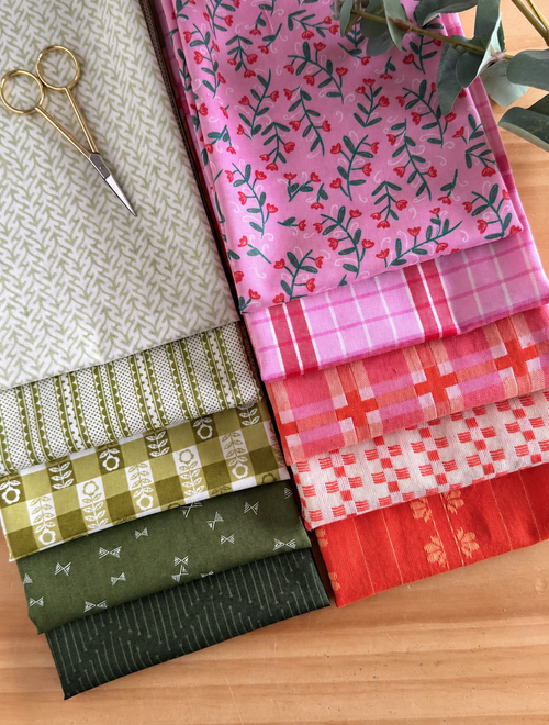 Almost Christmas Cotton Fabric Bundle - 10 Fat Quarters - product view 1