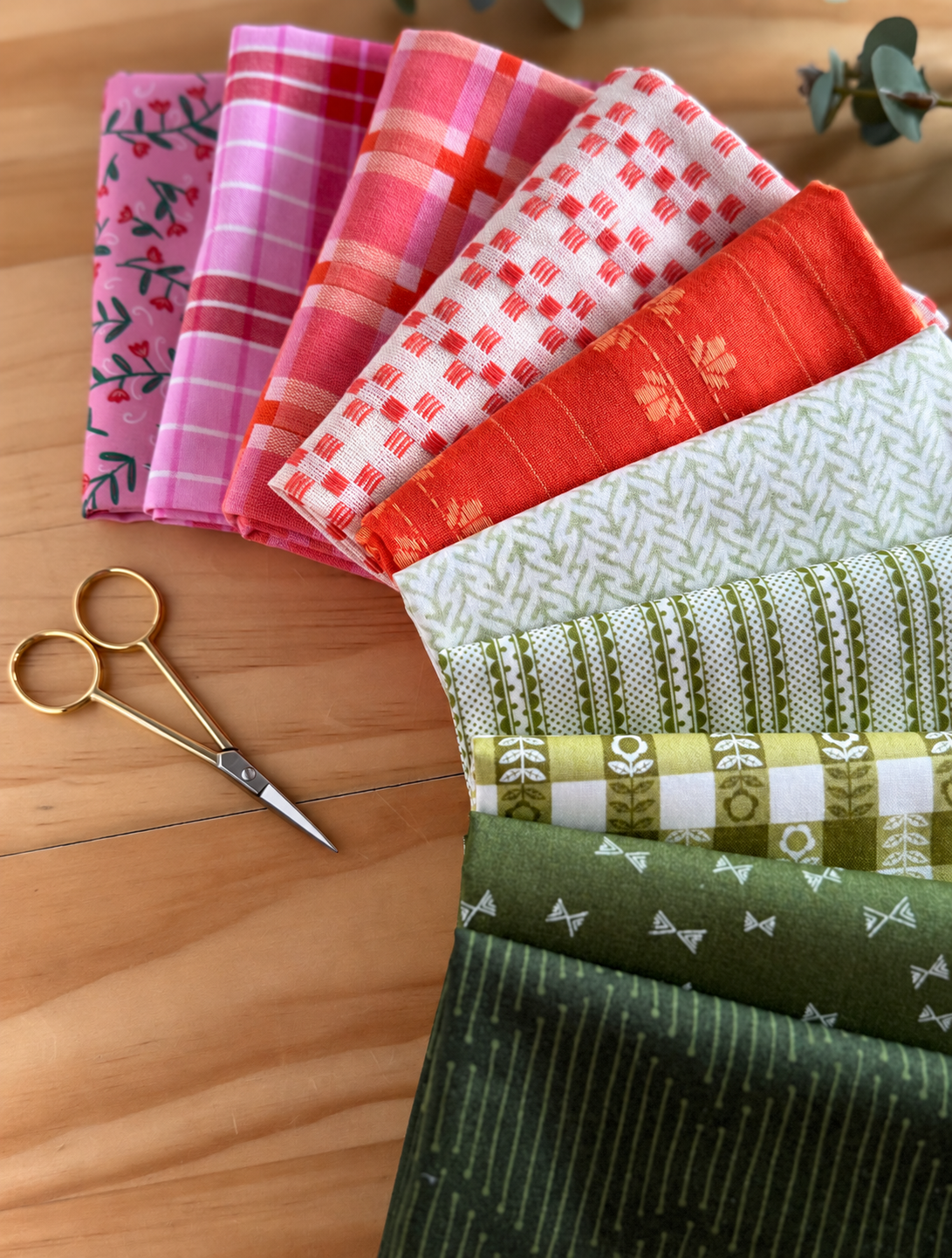 Almost Christmas Cotton Fabric Bundle - 10 Fat Quarters - product view 2