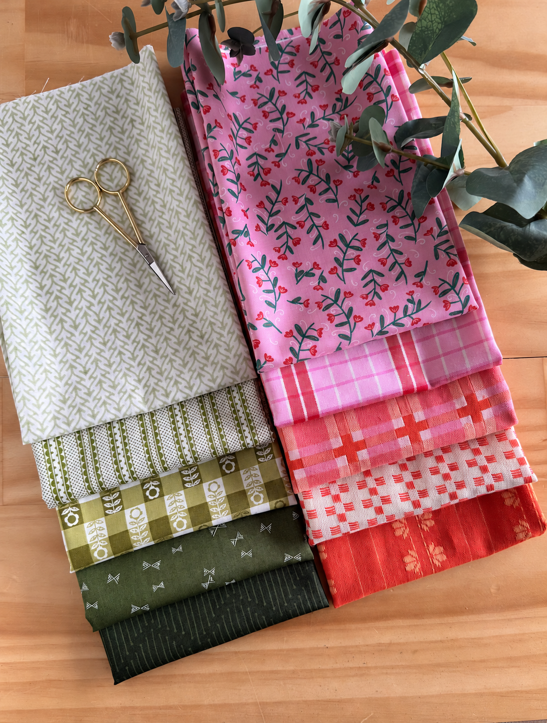 Almost Christmas Cotton Fabric Bundle - 10 Fat Quarters - product view 3