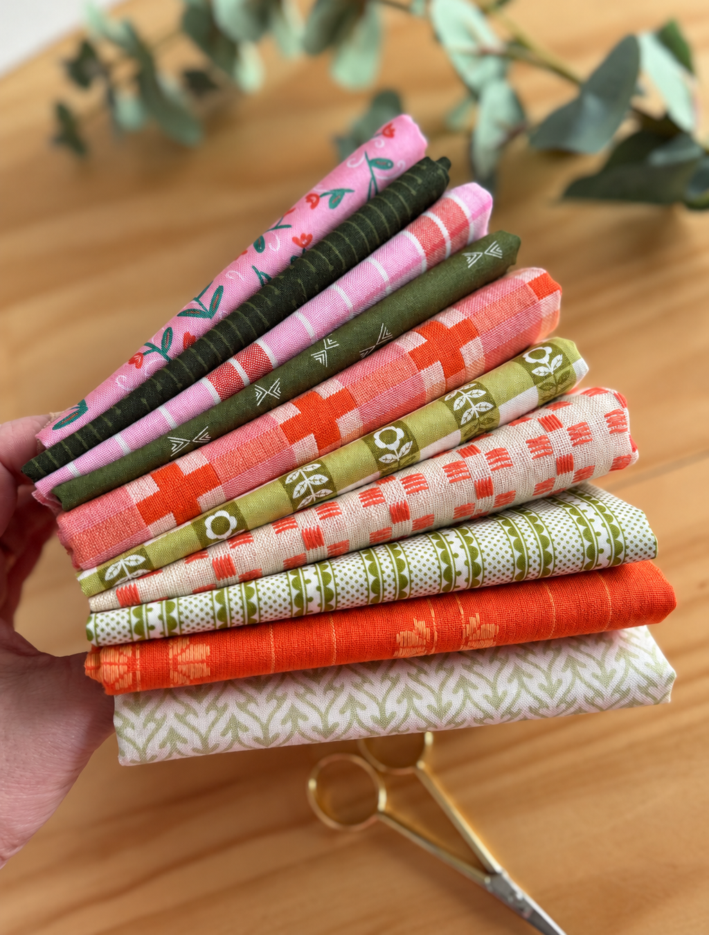 Almost Christmas Cotton Fabric Bundle - 10 Fat Quarters - product view 5