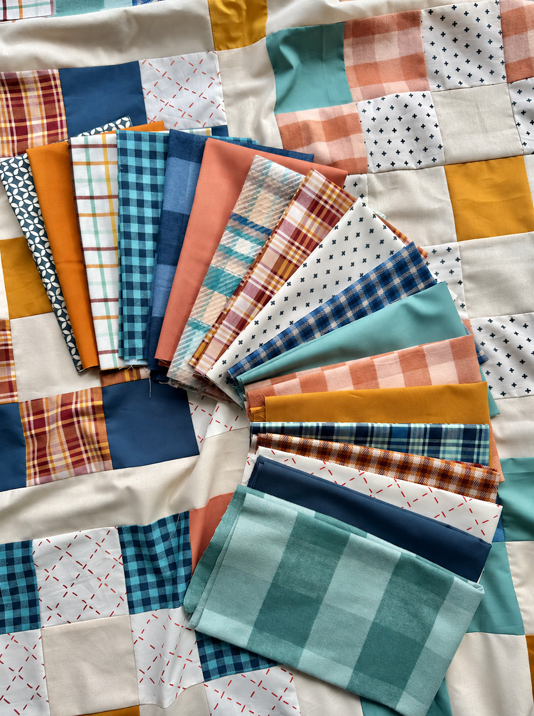 Grandad's Pyjamas Cotton Fabric Bundle - 18 Fat Quarters - product view 3