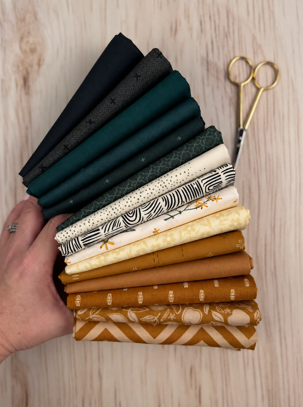 Chippendale Cheek Cotton Fabric Bundle - 15 Fat Quarters - product view 3
