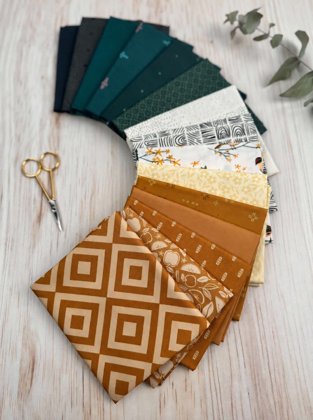 Chippendale Cheek Cotton Fabric Bundle - 15 Fat Quarters - product view 5